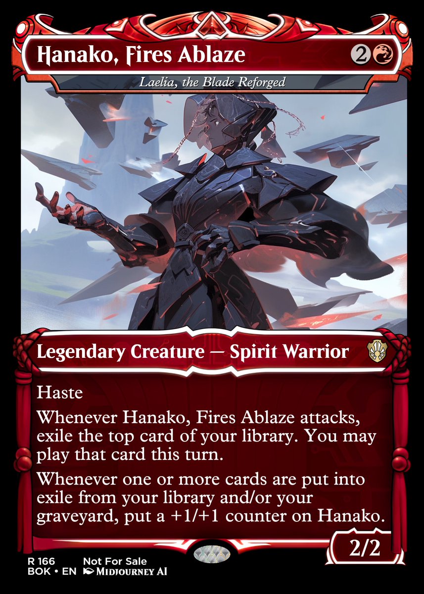 riptideprolab's tweet image. Spent the day making new cards for Isshin. #mtg #mtgalters