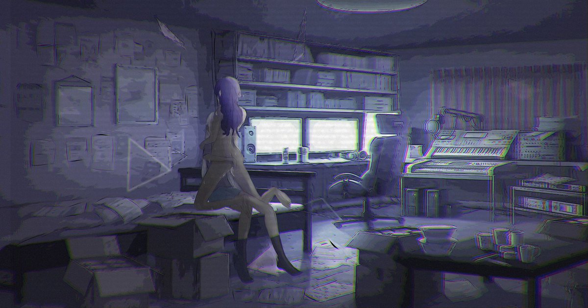 RodGamer777xD's tweet photo. #PRSKNSFWWeek2023
Day 2: Sweetness 🎼❄️

I wanted to make a really messy room but gave up and tried to make the background fit w the drawing lol https://t.co/w5EQ4Tv75v
