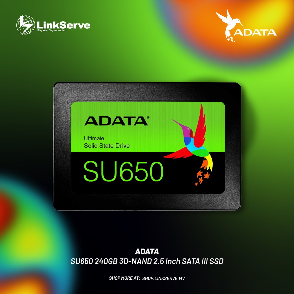 The Ultimate SU650 solid state drive implements 3D NAND Flash and a high speed controller.

To buy online: rb.gy/dnfgn