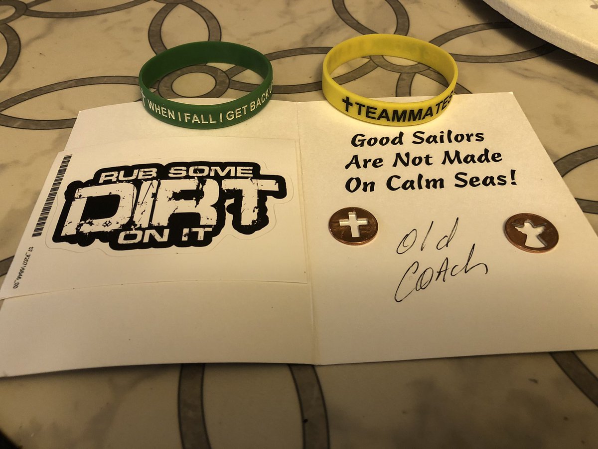 Got me some Lake, MS inspiration in the mail today. THANK YOU SO MUCH OLD COACH!!! 🙏🏻 ✝️Mark 2: 1-12✝️ <a href="/remartin53/">Coach Randy Martin (Old coach)Moose to the grans!</a>