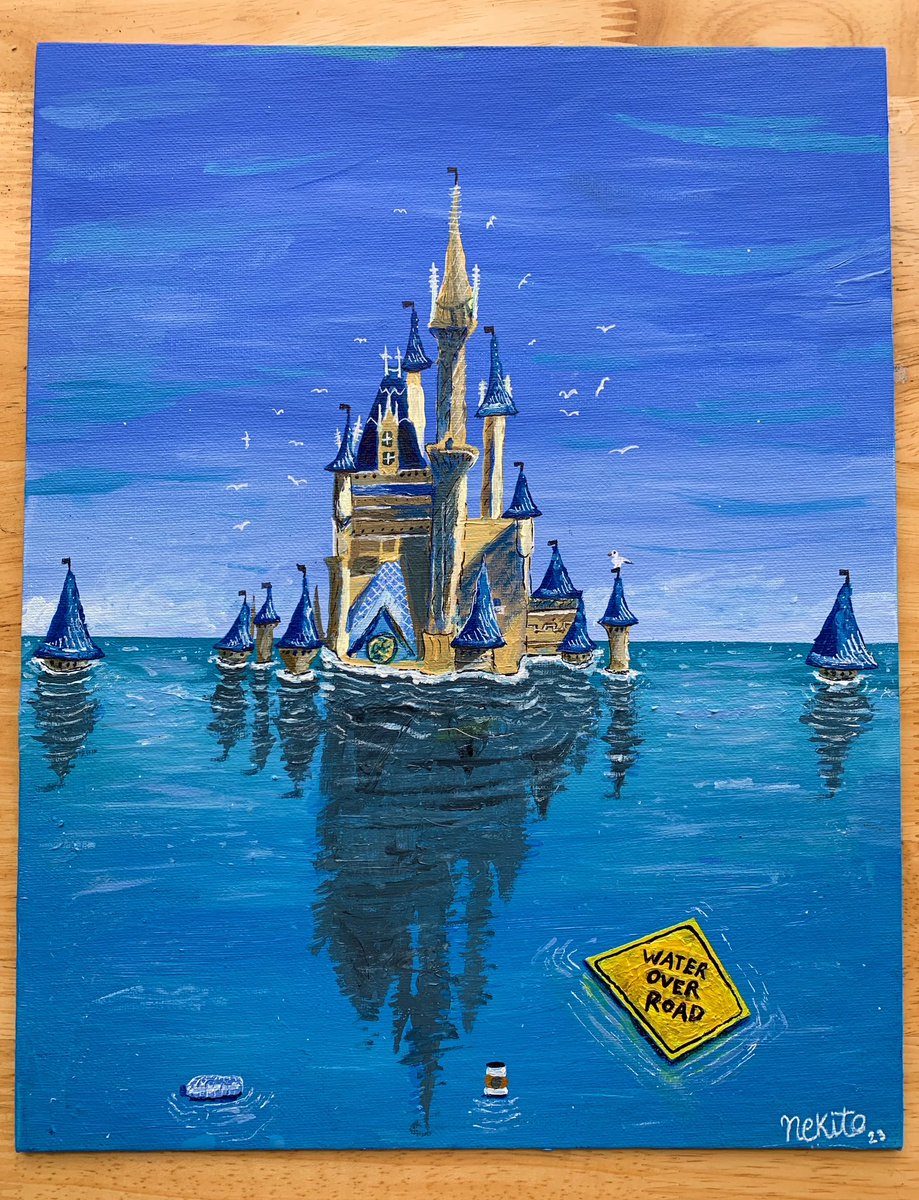 NekitoElf's tweet photo. “Distopia” 
Acrylic on canvas https://t.co/fxW2aWpwOH