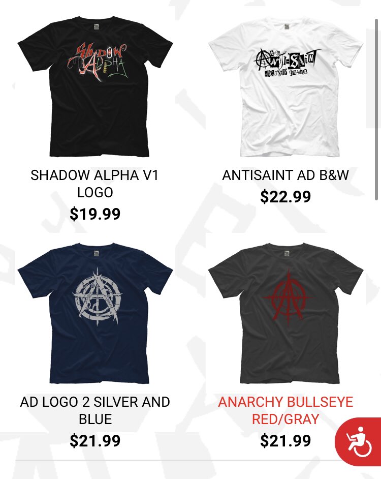 Updated PWTEES store link; prowrestlingtees.com/augustusdraven
