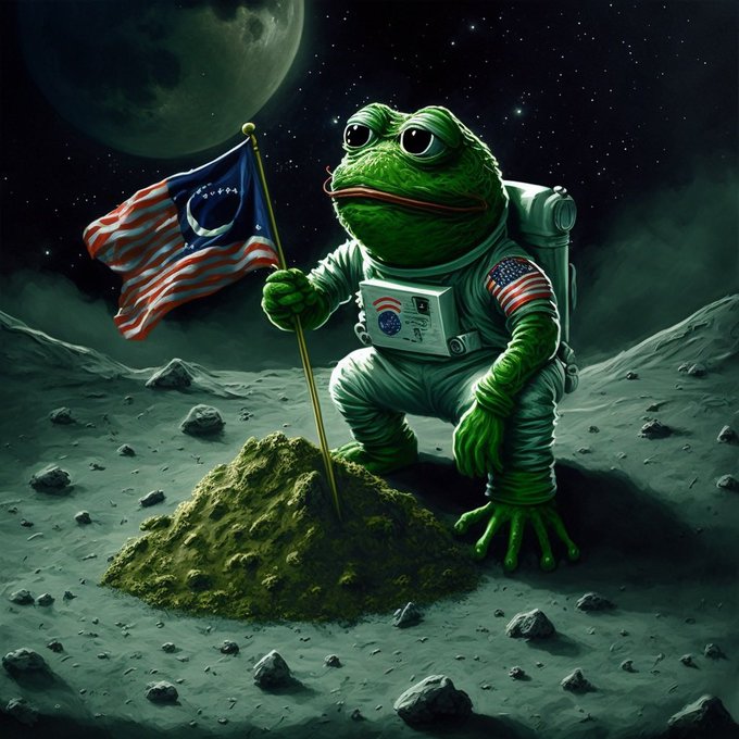 On the moon PIXPEPE.ORG
#ppepe