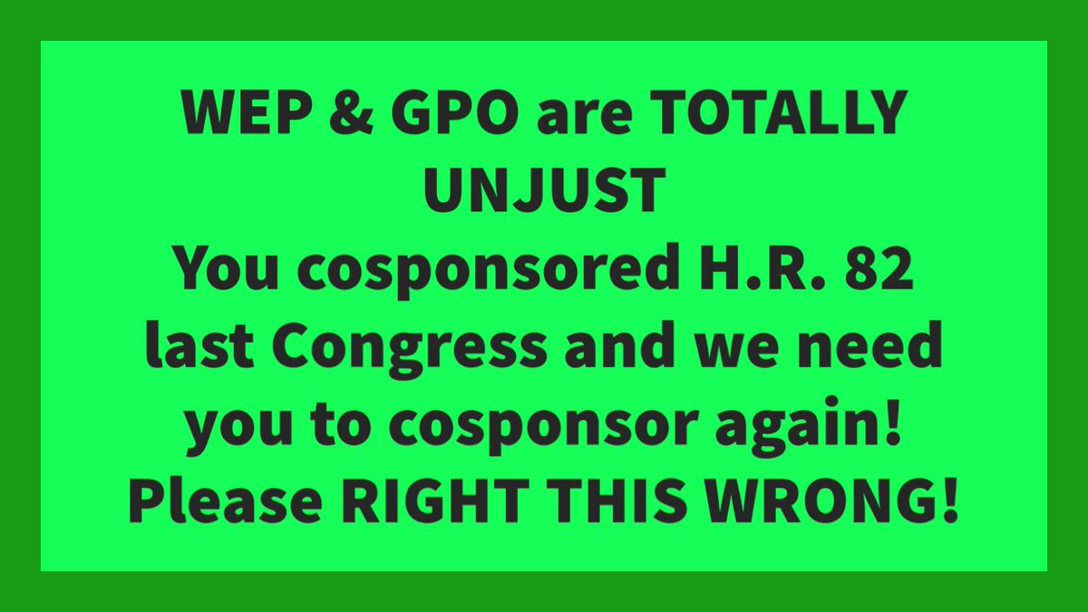 RepealWEP_GPO's tweet photo. @RepFeenstra WE NEED YOUR HELP NOW! Firefighters, police officers,teachers &amp; other public workers are counting on U to cosponsor HR 82 as you did last Congress! Repeal Windfall Elimination Provision &amp; GPO. We need your support ! These are our earned benefits! #EliminateWEPGPO https://t.co/0UKuZVccnE