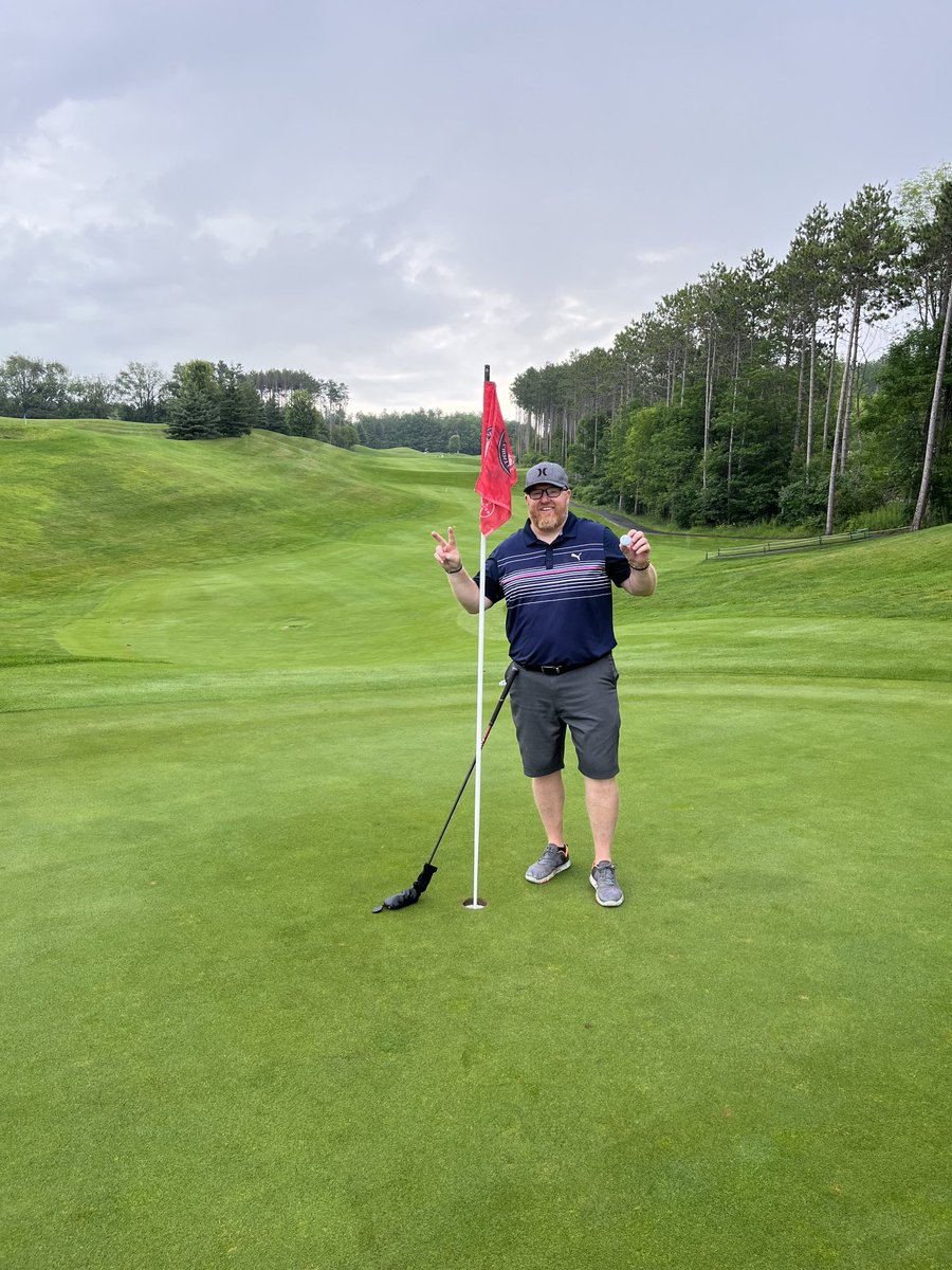 Congrats to ⁦<a href="/ch8s44/">Chris Chater</a>⁩ on his albatross on #8. Par 5 520 yard. Holed it from 225 yards. Nice 2.