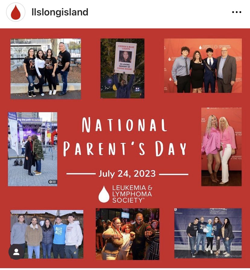 MrsBPetrone's tweet photo. @LLSusa #llslongisland National Parent’s Day! #NationalParentsDay ❤️ 🎗️🩸 https://t.co/3VrcZv1GLV