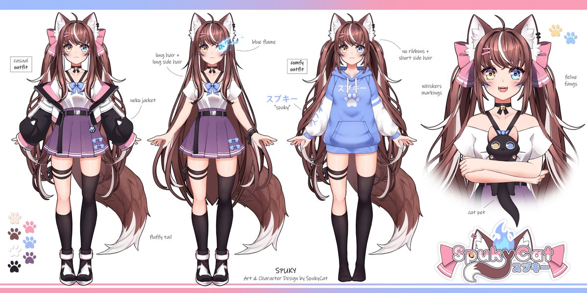 SpukyCat 🐱 Dokomi 10L21 | Vtuber Artist tweet media