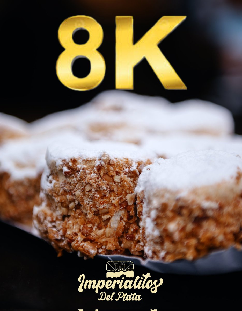 Pasamos la barrera de los 8000 seguidores y entonces...

¡SORTEO! 🥳

🥇15 imperialitos
🥈12 imperialitos

Participás así de fácil:
📌Hacé RT 🔁
📌Seguinos 👥

Sortea el miércoles 26/7 a las 22 hs
El premio se retira en el local de City Bell

Suerte 🤞
Y gracias por el aguante 🤗