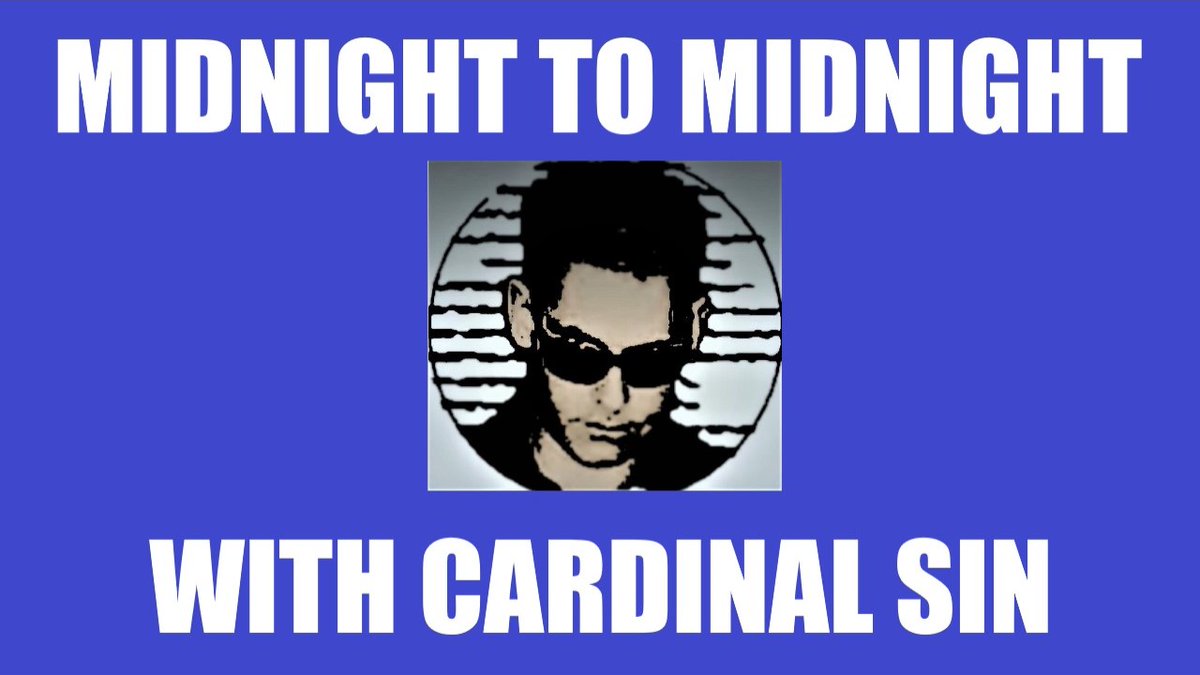 Midingt To Midnight #25 youtube.com/live/VZK7VqBUA… via <a href="/YouTube/">YouTube</a> Litertary, pop culture review and critique! It's time to hang loose and rock out to Cardinal Sin's rock music! Monday at Midnight? I know, right? That's why YOU need to be there! Join us, and spread the word! Retweet!
