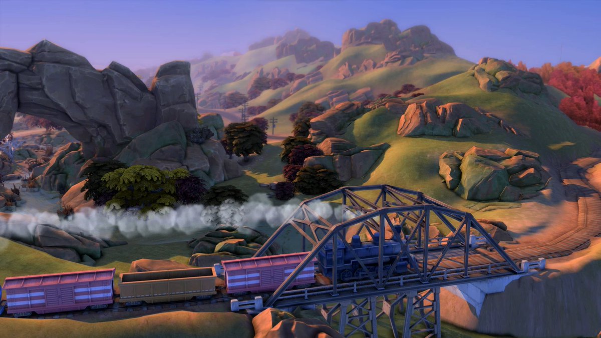 realsims_'s tweet photo. Building with the new Horse Ranch expansion. I also show what's new: interaction with horses, sheep and goats, nectar production, and a bit of the new world (did you see that there's a train?).

Link: https://t.co/ftKPbNijEI
#TheSims4HorseRanch  #ShowUsYourBuilds https://t.co/sxK7FN9XYN