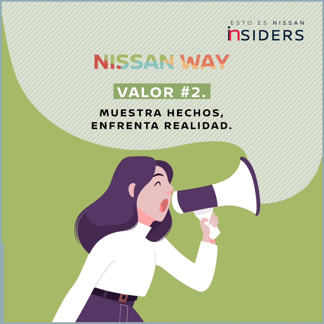 La mejor forma de enfrentar cualquier situación es con la cabeza fría y de la forma más objetiva posible.
“Muestra hechos, enfrenta la realidad” es el valor 2 de Nissan Way. ¿Y tu, cómo lo aplicas en tu día a día?
#EstoEsNissan #NissanInsiders