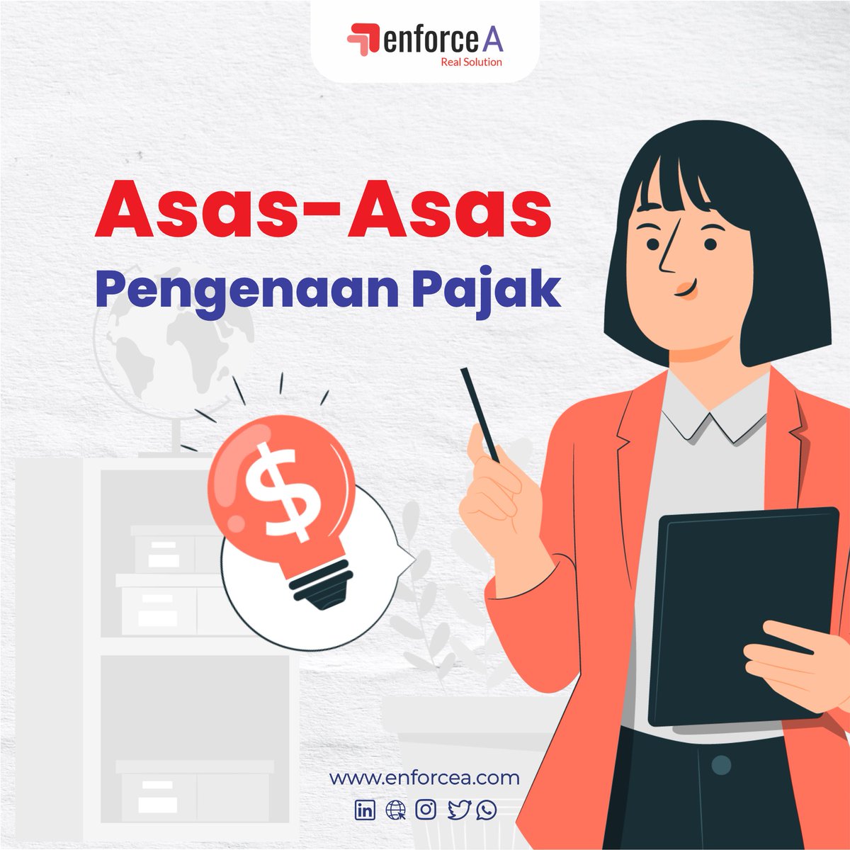 EnforceA_info's tweet photo. Di Indonesia, pemungutan pajak dilakukan berdasarkan asas-asas. Apa saja asas-asas tersebut? Simak postingan di atas!

Follow @enforcea untuk informasi lebih lanjut seputar pajak. Yuk Konsultasikan perpajakan anda bersama kami
Whatsapp : 0812-8479-3388

#enforcea https://t.co/aTbwwKpd7M