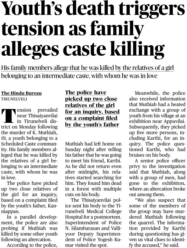 SavukkuOfficial's tweet photo. One more honour killing.  If not handled properly, this could spill out of hands and spark a clash. https://t.co/hpV78TJxxJ