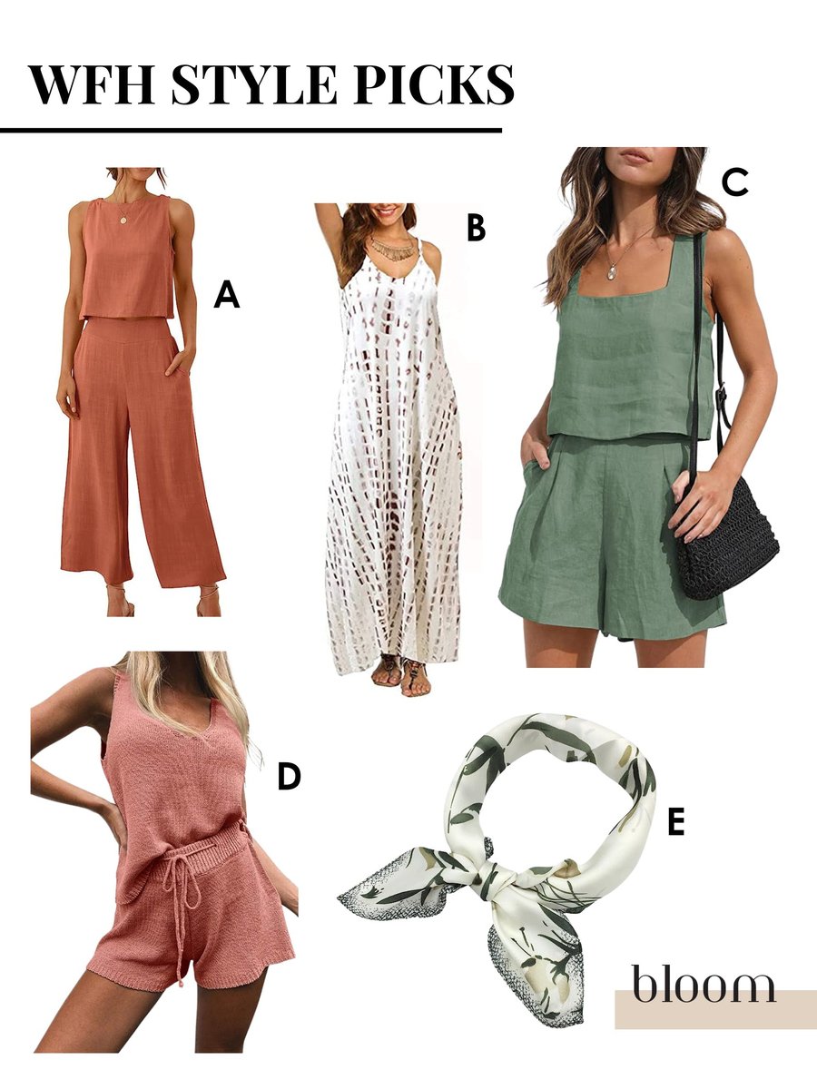 WFH Style Picks 🛍  - shopping links for these looks were featured in last week's Bloom Zine issue. Don't miss next week's issue! It will be sent out August 1st. Subscribe for free here: bloomzine.ck.page
.
#wfh #workfromhome #remotework #editorspicks #entrepreneur