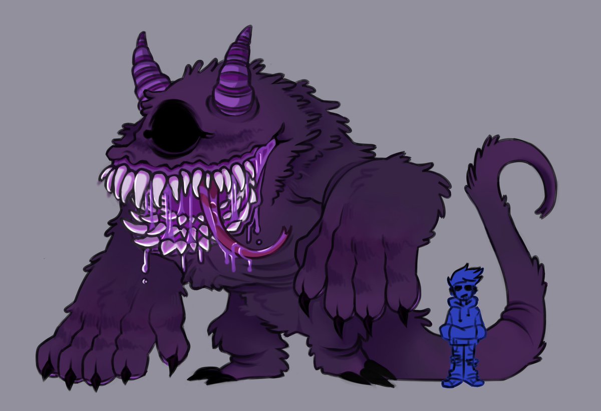 My Tom Monster headcanons, in appearance, I like to think that he