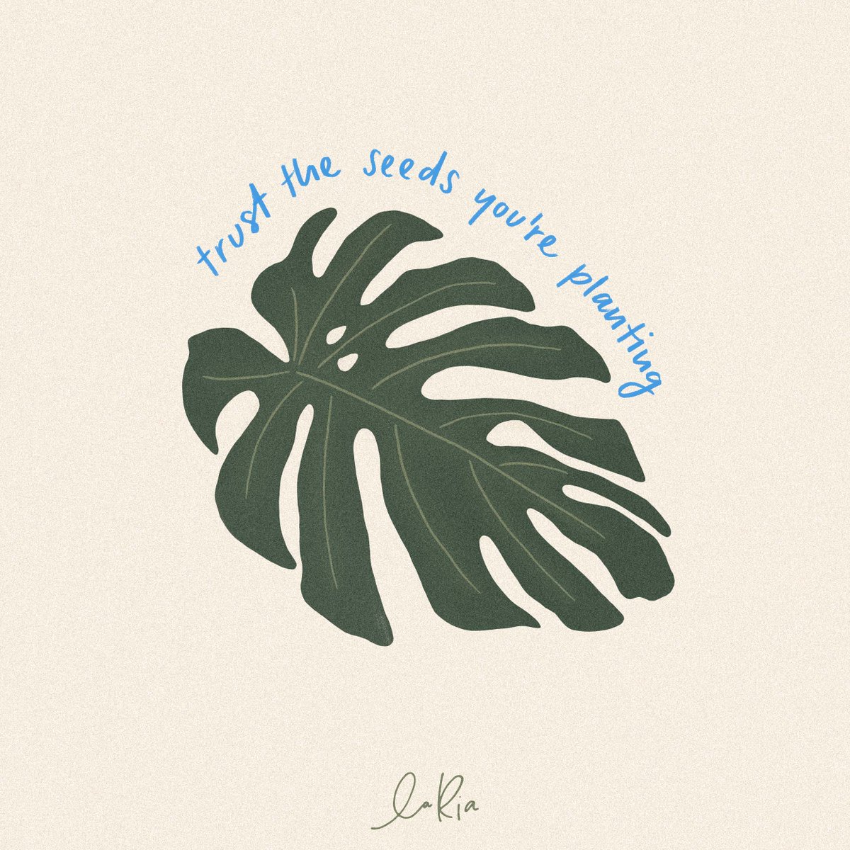 A reminder that following a dream, taking actions to achieve a goal or building a business takes time. It requires different conditions, just like a plant needs a certain environment. And that may take time, trust, endurance & hope. But it's worth it.🌱 #art #illustration #quote