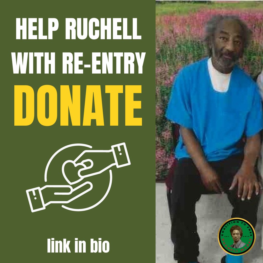 freeruchellnow's tweet photo. Ruchell Magee, the longest held political prisoner, has won his release and will need your support for re-entry! Please donate, we’re already halfway towards our goal, every dollar counts! https://t.co/KCWVSuhRoa https://t.co/XqySZVP2dq