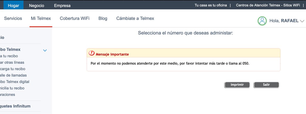 slim_punk's tweet photo. Casual que quieres reportar tu línea telefónica de @TELMEXSoluciona @infinitum y salen con esta mamada 🙄 si no tengo servicio, de donde carajos llamo al 050???? https://t.co/xCOSzqWsdQ