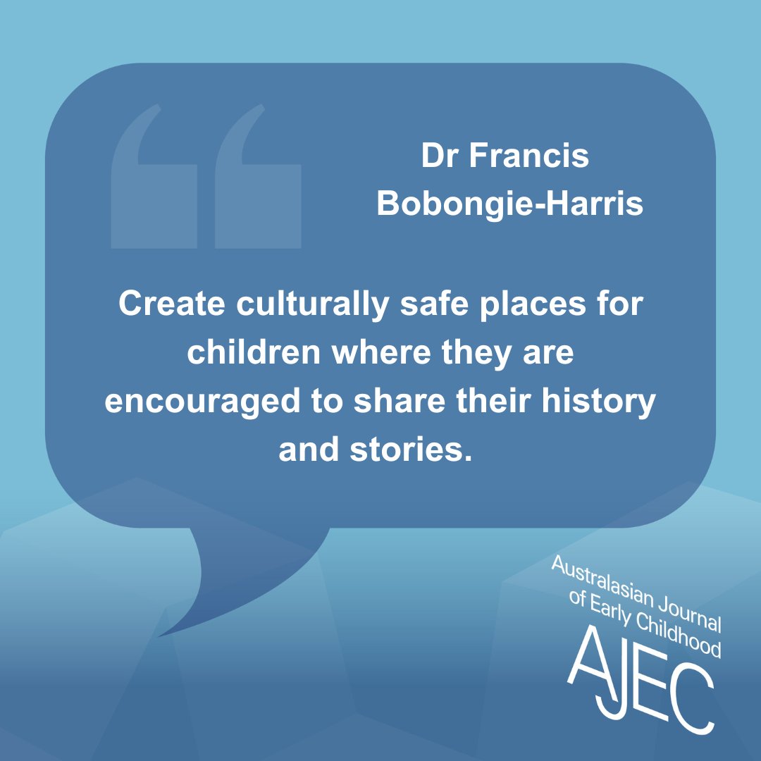 #AJEC #AJEC #AustralasianJournalofEarlyChildhood #ConnectionsthroughCountryandCommunity