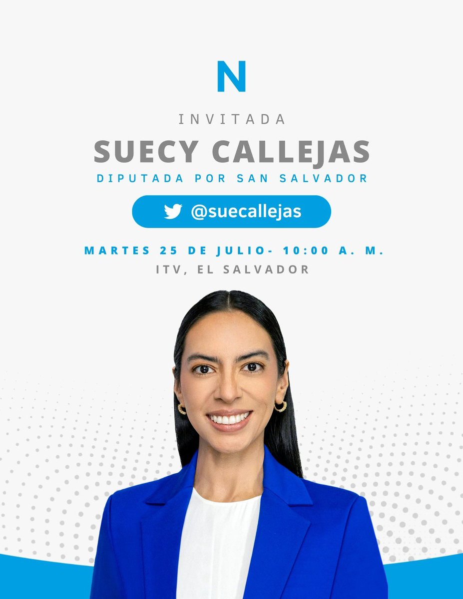Mañana estaré en el espacio de entrevista de <a href="/ITV_SV/">INTERNATIONAL TV</a> para conversar sobre temas de coyuntura nacional y de la <a href="/AsambleaSV/">Asamblea Legislativa 🇸🇻</a>. 🇸🇻

Pueden sintonizarla a partir de las 10:00am. 👈🏼