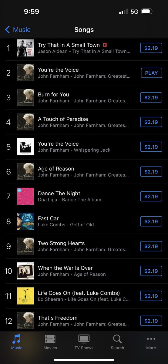 bbomford84's tweet photo. Current iTunes album and singles charts. Amazing the impact that John Farnham’s voice and story is having. He’s a generational talent and we’ve been privileged to have a front row seat. #FindingTheVoice #JohnFarnham https://t.co/mKwoi7HYmx
