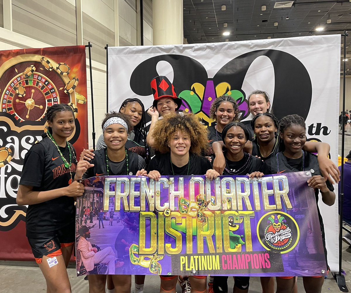 amirahvanderson's tweet image. 🏆 16U Platinum Champs at Basketball on the Bayou! Proud of my team. We went 9-0 this week in New Orleans! Thanks to my coaches! #ItsJustDifferent #AlwaysWorking #Champs