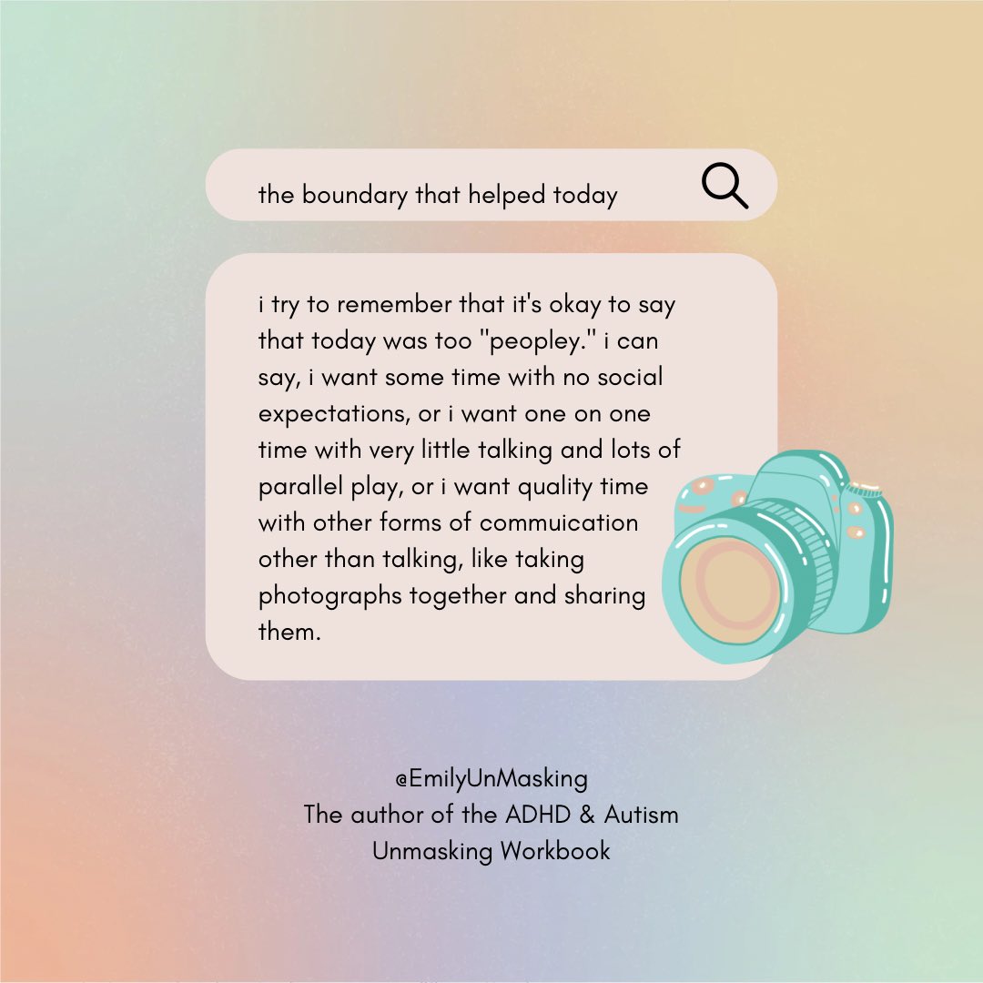 #AuDHD #actuallyautistic #adhd #neurospicy #CPTSD #unmasking #mentalhealth #therapist