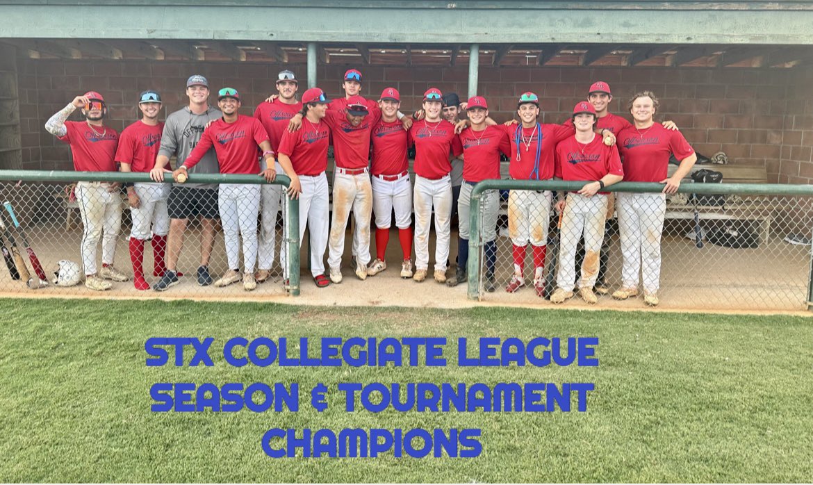 South Texas Collegiate League (@stx_coll_league) on Twitter photo Congratulations to <a href="/OFFSEASON_BB/">Offseason Baseball</a> they are the 2023 Summer STX Collegiate League Season & Tournament Champions 🏆
Thank you to OTW Baseball, Velocity Baseball, PBA Stars & SP Training for competing this summer as well. All organizations and players were first class! Congratulations to <a href="/OFFSEASON_BB/">Offseason Baseball</a> they are the 2023 Summer STX Collegiate League Season & Tournament Champions 🏆
Thank you to OTW Baseball, Velocity Baseball, PBA Stars & SP Training for competing this summer as well. All organizations and players were first class!