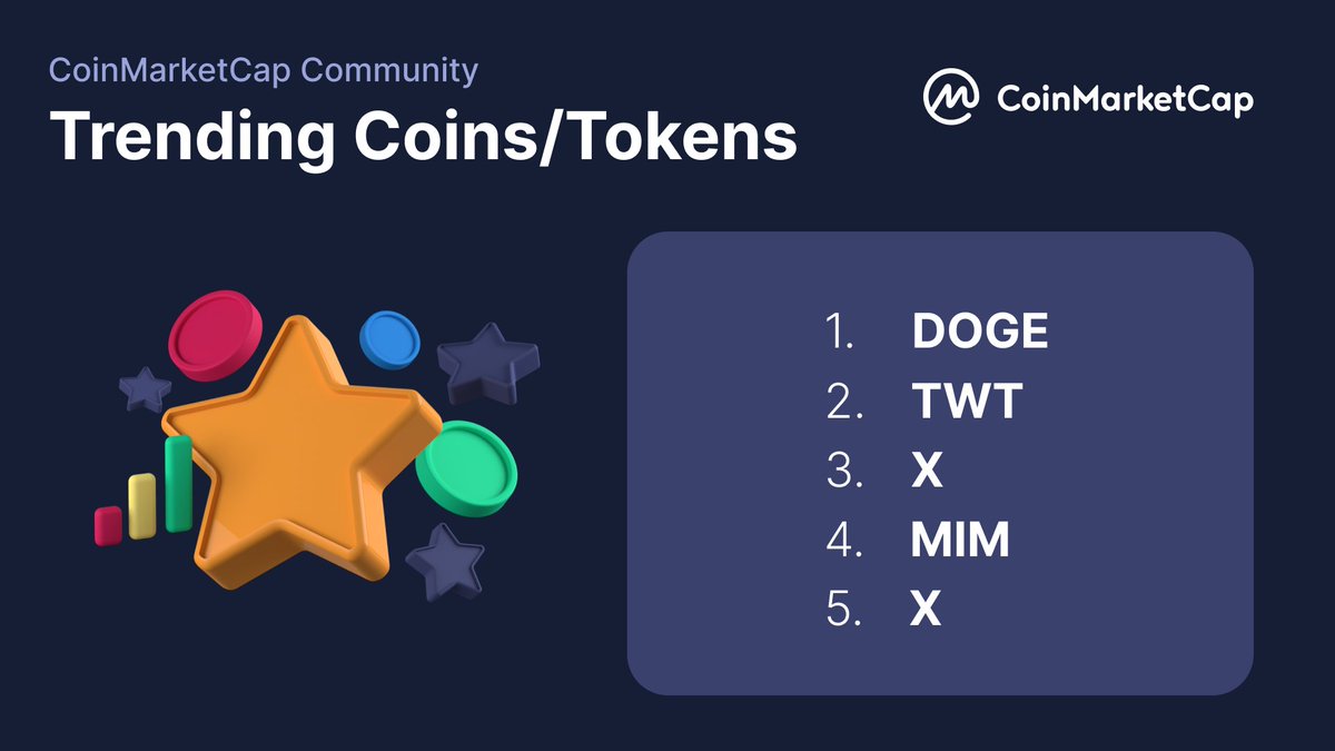 Not only on #Twitter, I mean, #X, these topics are also topping the conversations over at #CMCCommunity 🔥

$DOGE
$TWT
$X
$MIM

👉 Join the fun: coinmarketcap.com/community