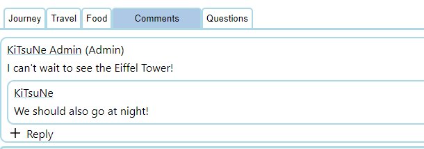 JourneysCafe's tweet photo. In keeping with the plan of making https://t.co/NSuDGeeGqM a true platform, I'm announcing today Comments and Questions!

Now whenever you share a Journey with a friend they are able to leave a comment, and reply to other's comments. https://t.co/57Ub6mJbaB