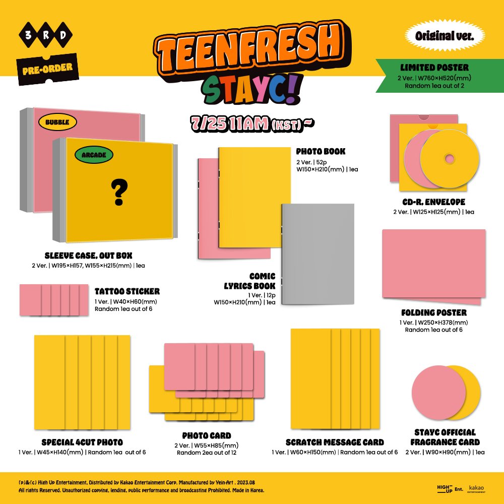 KSSI_PH's tweet photo. #KSSI_List | PH GO

STAYC 'TEENFRESH' ALBUM

💰 all-in + LSF
Weverse: ₱1030 / ₱2050
Aladin: ₱980 / ₱1960

Order Here: https://t.co/fyOEEjKEtg

₱300 DP by August 16
REM BAL by September 13
🚢 NORMAL ETA
💛 w/ freebies

/ wts lfb pls help rt @STAYCMarketPH https://t.co/lmypVOGOQp