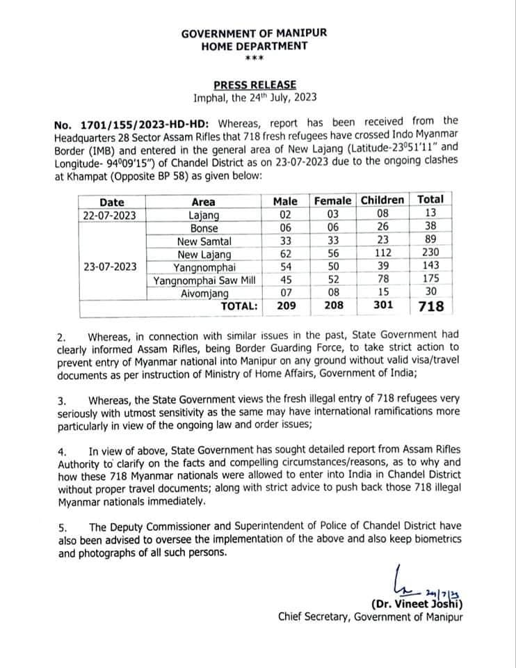 @colhunnybakshi Respected Colonel sir, here's what it says (excerpts):

"State govt had CLEARLY informed Assam Rifles, being BORDER GUARDING FORCE, to take strict action &amp; prevent entry of illegals ... per instruction of MHA, GOI".

"Govt has sought detailed report from Assam Rifles as to WHY