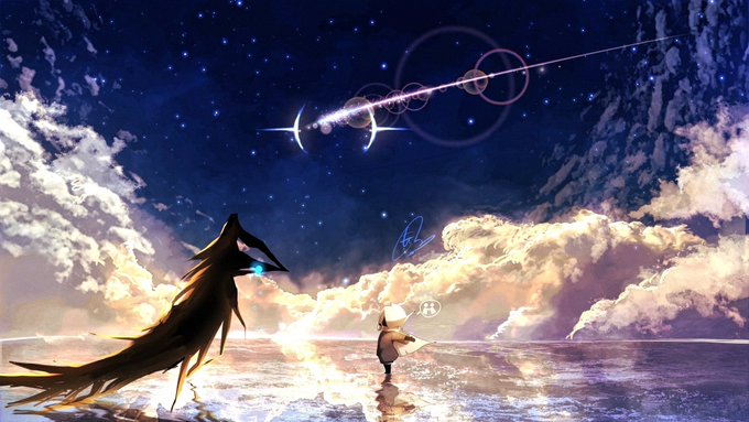 「horizon starry sky」 illustration images(Latest)