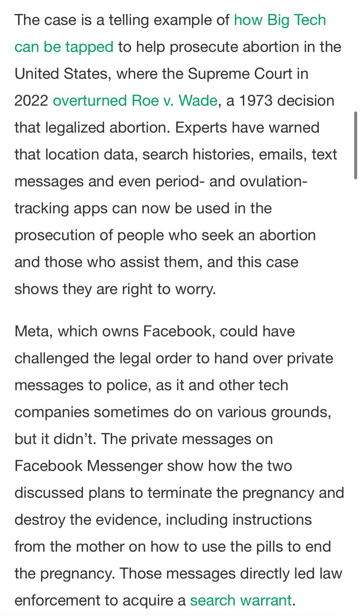 Be careful with anything owned by Meta too, including Threads. 

Their entire business model is collecting &amp; selling info about you incl to police

techcrunch.com/2023/07/11/tee…
