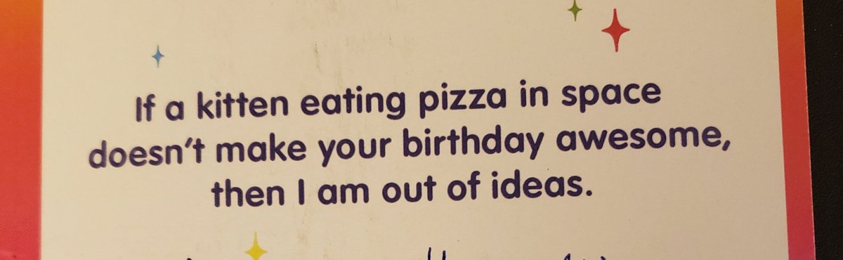 UserNameStAnthy's tweet image. Even though my birthday was weeks ago I can&apos;t help but smile every time I look at this card. It really did make my birthday awesome and is objectively the best card I&apos;ve ever received. Props to my 70-something auntie and her exquisite taste.