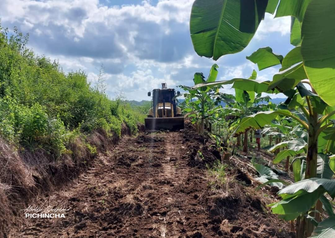 GADPichincha's tweet photo. 📌Sitio Cañales 
#IMPORTANTE 
El alcalde Leodan Intriago  interviene con la apertura de la vía a Cañales, los trabajos preventivos de las vías veraneras permiten que nuestros agricultores puedan continuar sacando sus cosechas.
#Vías 
#AlcaldíaCiudadana 
#PichinchaSomosTodos https://t.co/Y3CQRqOMgE