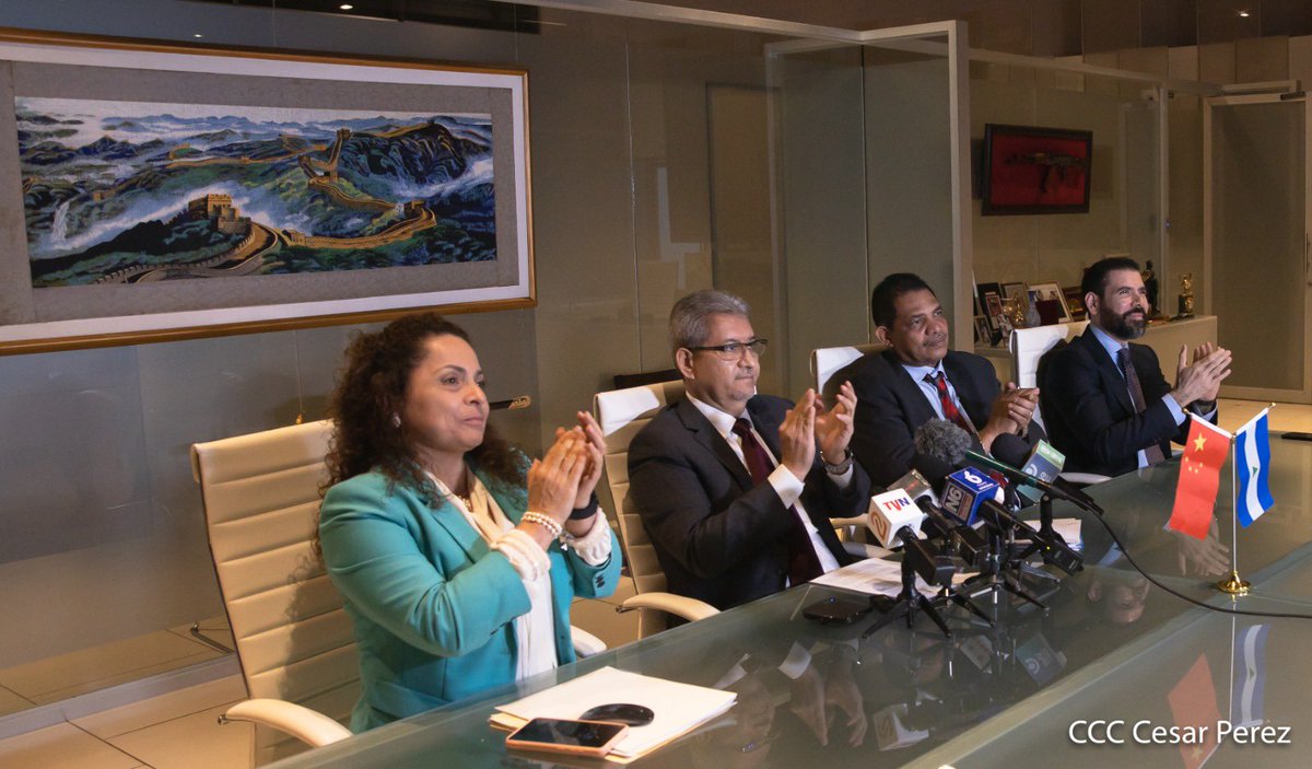 ❗️#Nicaragua y  #China anuncian la Conclusión Sustancial de las Negociaciones del Tratado de Libre Comercio. A través de una videoconferencia, donde estuvo presente el Ministro de Comercio de China Wang Wentao y el Cro. Jesús Bermúdez Ministro (Mific).

#4419SiempreVictoriosos