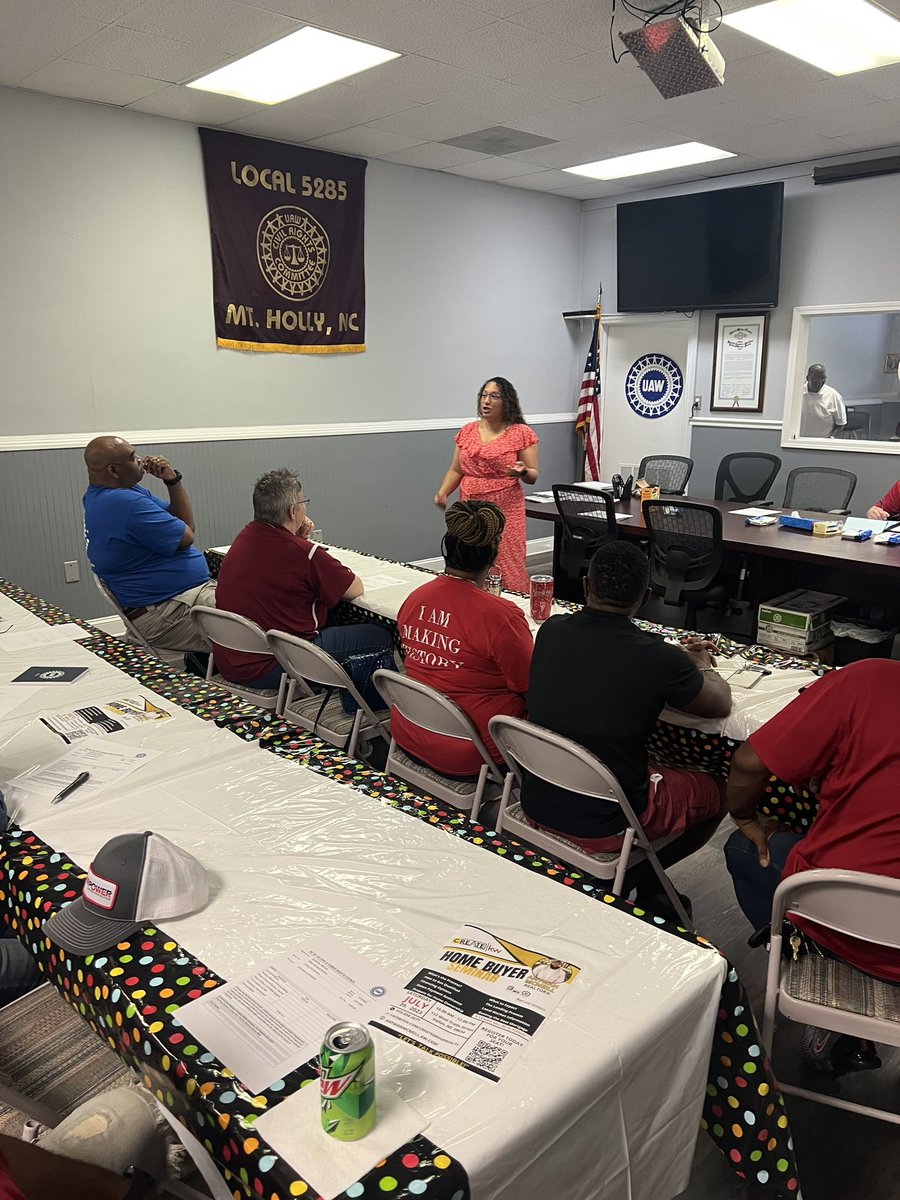sadieemcneil's tweet photo. When you are asked to go speak to a group of great labor leaders about your organization, you show up and show out!!! The best part was when these amazing leaders said “give me that juicy baby so y’all can give your speech” #NCAPRI #ITTAKESAVILLAGE https://t.co/L1wDYolagC