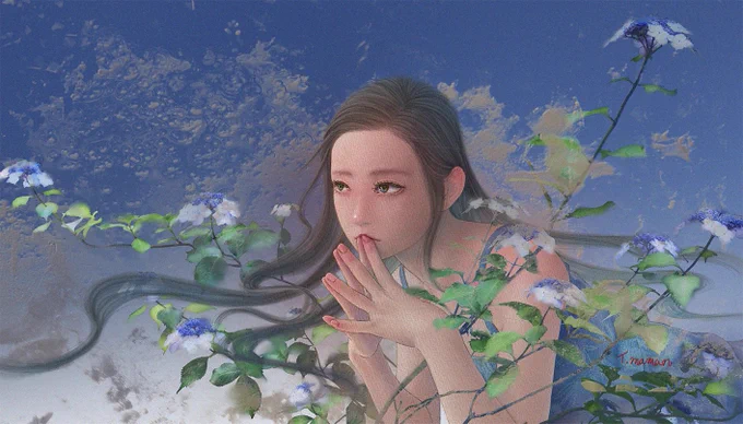 「納涼美人画展」参加しております 開催期間2023年7月24日(月)～29日(土) 開催時間 12時～19時(最終日〜17時) 会場:一兎庵 中央区銀座1-9-8奥野ビル201  暑い夏、少しでも涼しくなればと、そんな作品が勢揃いしております よろしくお願い致します。 #展示会 #絵 #デジタルミックス