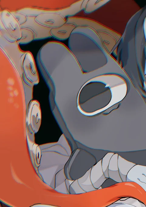 I finally finished my tentacle art!  It's gonna be up tomorrow, here's some sneak peaks 