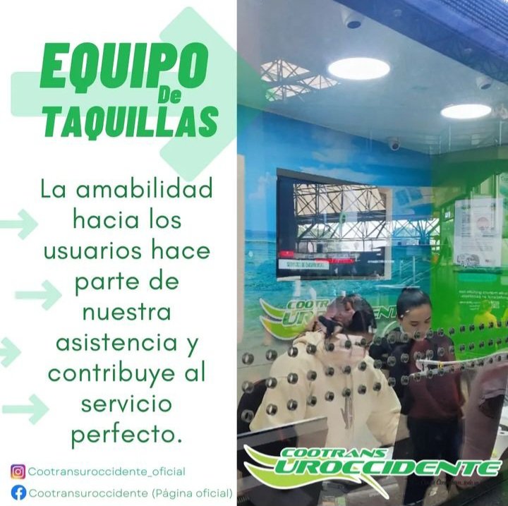 Gracias porque gracias a ustedes prestamos excelentes servicios👍
.
.

#UnidosPorLaVida #envios #Urabá #apartado #encomiendas #transporte #salud #drogas #Cootransuroccidente #cuidate #viaje #MinisterioDeTransporte #gobernaciondeAntioquia