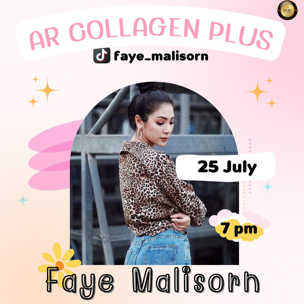 bringmefaye's tweet photo. คืนนี้พบกับคุณมะลิกับไลฟ์ AR COLLAGEN PLUS x Faye ผ่านทาง TikTok: faye_malisorn เวลา 19:00 น. นะคะ

เข้าไปให้กำลังใจคุณมะลิ และจับจ่ายสินค้าราคาพิเศษกันเยอะๆ นะคะ

#arcollagenplus 
#ฝ้ายสุภาพร
#faye_malisorn
#Maliboo https://t.co/kTLLP9aTA5