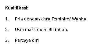 dmzkrbs_'s tweet photo. @hrdbacot Mincot, kualifikasi pelamar kerja: "Pria dengan citra Feminim / Wanita" maksudnya apaan ya?. *Serius nanya nih.. https://t.co/tK7zGScVqv
