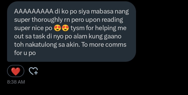 moonserve_acads's tweet photo. Yayyyy tysm client🩷

Task: Movie Review #mcomms

Slots are still open for same-day deadlines, DM me lang po🌸 https://t.co/PTtysRDJnG