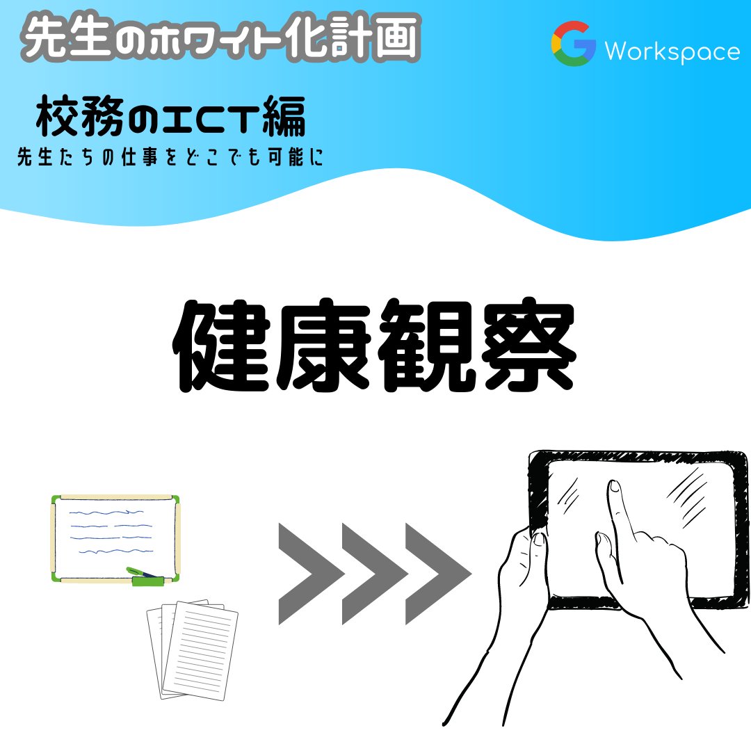 14_yussan's tweet image. 【健康観察をデジタル化をしよう!】
担任はあまり負担に思いませんが、保健の先生の仕事を想像してみて下さい。忙殺される朝に鳥肌が立ちませんか?
健康観察のデジタル化に動き出しましょう!
 #Googleサイト #googleスプレッドシート #googleappscript #小学校の先生のICTコーチ