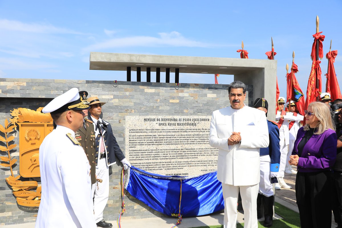 Inauguramos en el Paseo del Lago, el Monumento “Épica Naval Bicentenaria”, en honor a nuestros héroes y heroínas, Libertadores y Libertadoras de Venezuela y la Patria Grande. #24Jul Día de la Victoria Antiimperialista y Anticolonialista.