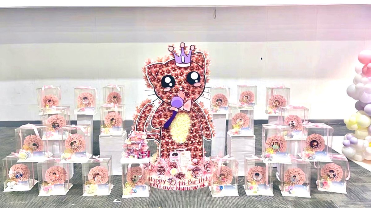 Amy83518562's tweet photo. This is the second birthday to accompany your baby. I hope your side is filled with sunshine and happiness. A few moms and I have made a cat for you. I hope you can always be a happy child under the protection of a cat knight. Happy birthday生日快乐🎂🎂
 #HBD22ndNuNew https://t.co/41gOztaawG