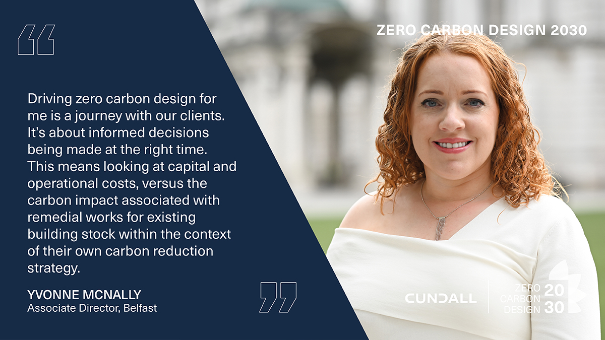 Yvonne McNally - Associate Director explains how she is embarking on a collaborative journey with clients towards #ZCD2030, where decisions and factors guide us towards a more sustainable future. #netzerocarbon #strategy #realnetzero