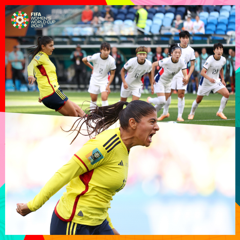 FIFAWorldCup's tweet photo. #COL shining in the opening 45! 🌟

#BeyondGreatness | #FIFAWWC