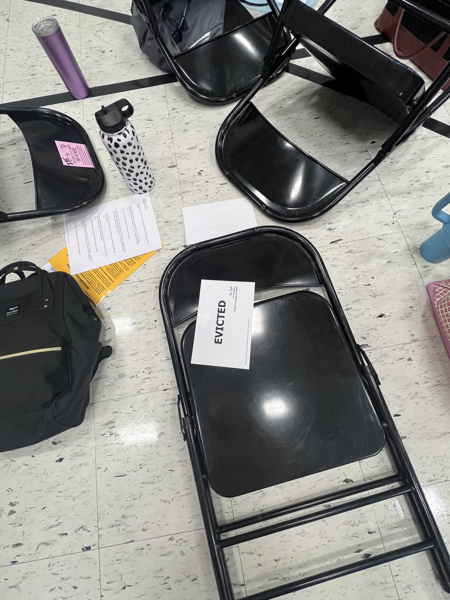 Kimberead's tweet photo. Closures Evictions Long Lines Frustrations SCS educators and AHA moments today during Poverty Simulation @scottlangford72 @skinner_frankie @mrstgwilkinson #SumnerAchieves https://t.co/axGIdts8LG